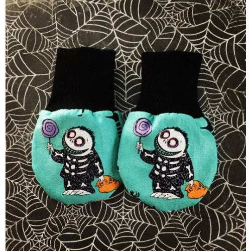 Nightmare Ghoul Goblin Newborn Mitts Girl Boy Halloween Monster