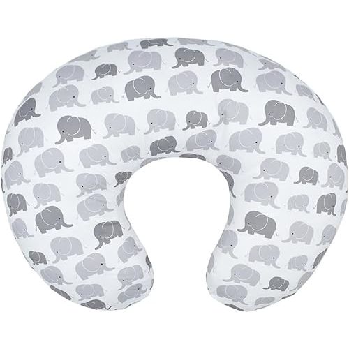 Nursing Pillow and Positioner, Breastfeeding, Bottle Feeding, Baby Sitting Support with Removable Ultra Soft Minky Cover, Tummy Time Support for Baby Boys and Girls