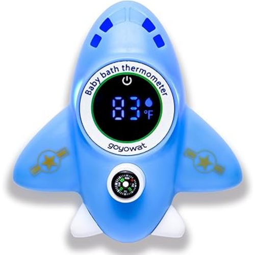 Baby Bath Thermometer & Room Thermometer - Digital Water Temperature Sensor for Infant Safety | Fast Accurate Bath Time | Baby Essentials for Newborns, Nursery, Pool,Nursery