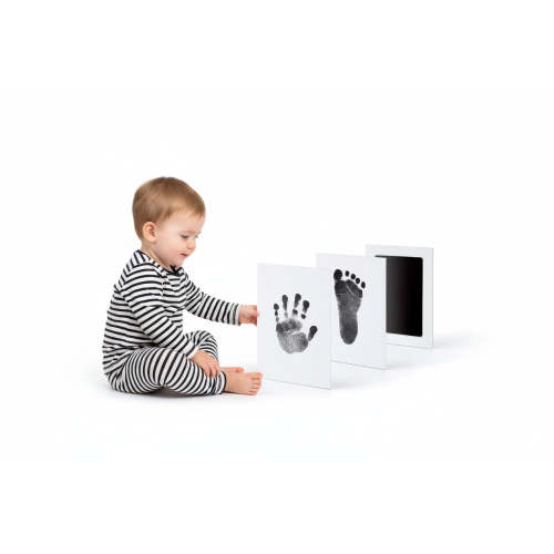 Green Baby Handprint and Footprint Kit with White Cards
