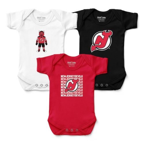 Infant New Jersey Devils Chad & Jake Three-Pack Bodysuit Set