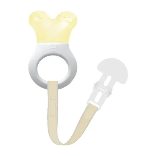 Teether: Mini Cooler & Clip - MAM Baby (Yellow)