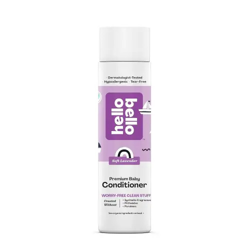 Hello Bello Conditioner - Hypoallergenic, pH-Balanced & Dermatologist-Tested - Thoughtful Ingredients - Soft Lavender, 10 FL Oz