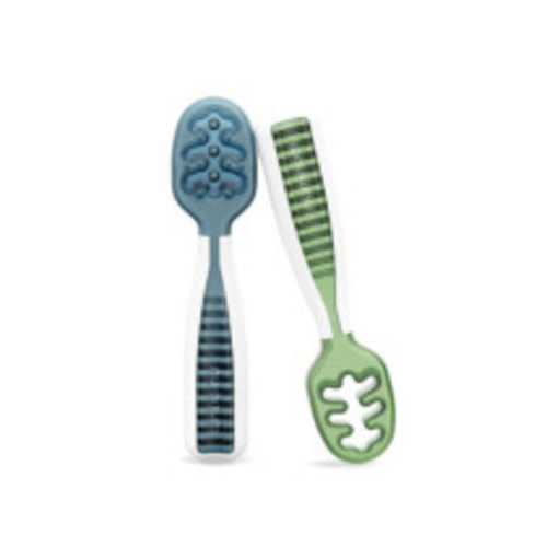 Baby Spoons Set - Blue/Green