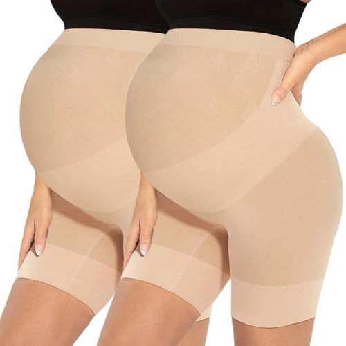 Narcissus Bump Proud Seamless Maternity Shapewear, Mid-Thigh Underwear - Maternity Dress for Baby Shower