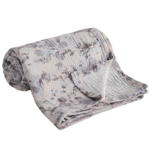 Lightweight Muslin Cotton Toddler Blanket, Breathable & Soft Summer Blanket for Crib & Stroller - NTBAY