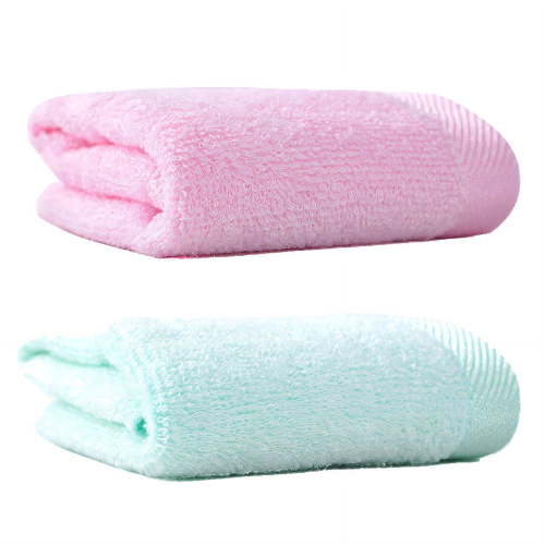 AUQ 2Pcs Baby Towels,Quick-Drying Baby Wash Cloth,Breathable Washcloths,Color Mixing3
