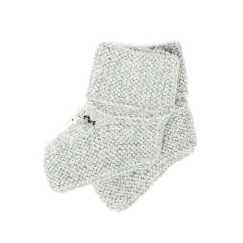 Handwoven Fair Trade Peruvian Alpaca Yarn Baby Booties | Gray – The Little Market