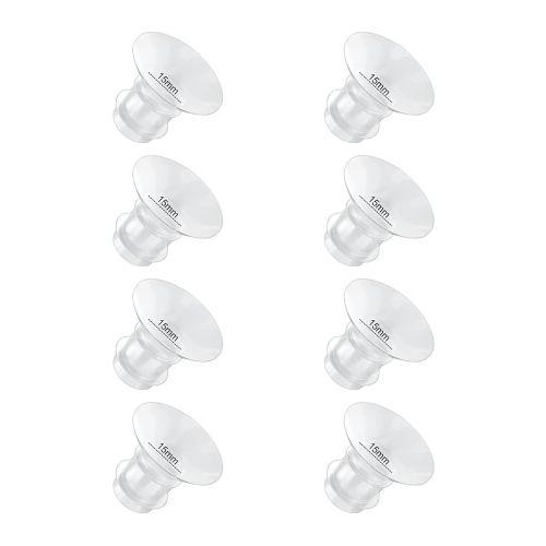 Flange Inserts 15mm 8PC Compatible with Momcozy S12 pro/S9 pro/S9/S10/S12/Medela/TSRETE/Spectra/Bellababy etc 24mm Wearable Breast Pump, Reduce 24mm Tunnel Down to Correct Size