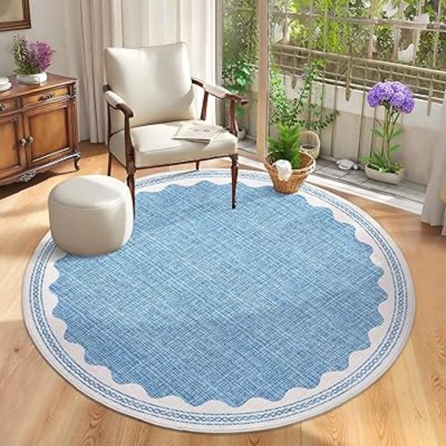 GarveeHome Scalloped Rug