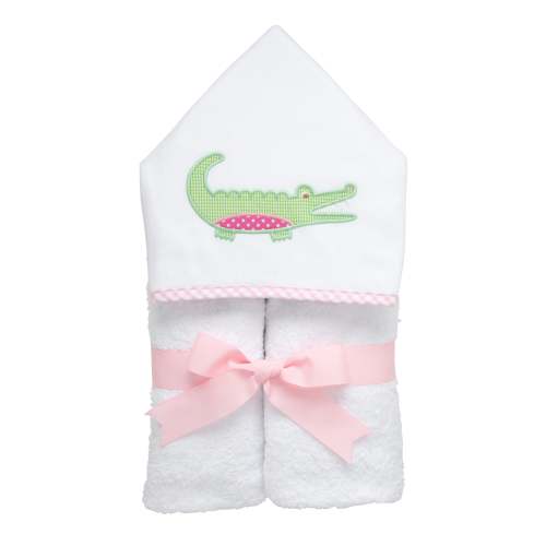 Alligator Everykid Towel, Pink