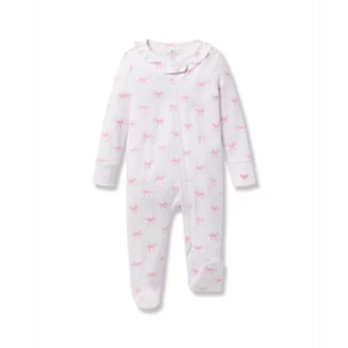 Baby’s Pima Romper in Blushing Bows | Over The Moon
