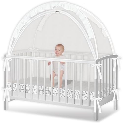 Crib Tent - Crib Net to Keep Baby in, Stop Baby from Climbing Out of Crib