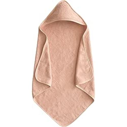 mushie Baby Hooded Towel | Organic Cotton (Blush)