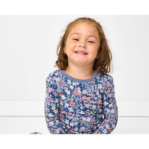 Petite Petals Two-Piece Pajama Set | Little Sleepies
