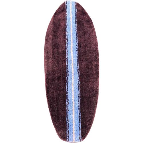 New 5ft Long Surfboard Shaped Rug Bath mats (Brown/Blue)