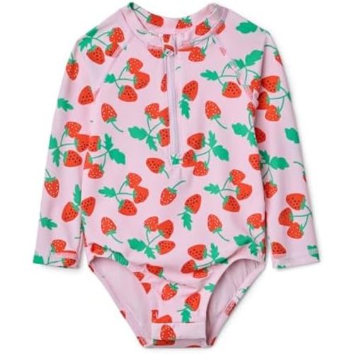 Amazon Essentials Baby Girls' Rash Guard one-piece Swimsuit