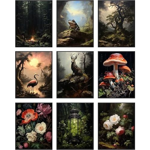 Insire Goblincore Room Decor, Wall Art Poster, Fairycore Room Decor - Unframed 8x10