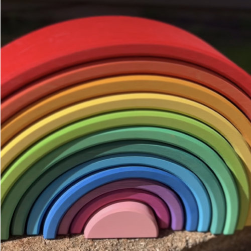 Grimm’s Rainbow Sunset - Wooden Pebbles for Creative Play – The Natural Baby Company