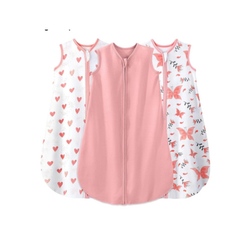 Yoofoss Baby Sleep Sack 0-6 Months Baby Wearable Blanket 100% Organic Cotton 2-Way Zipper TOG 0.5 Toddler Sleeping Sack 3 Pack Lightweight Sleep Sacks for Babies