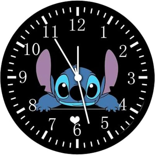 12 Inches Glass Face Non-Ticking Stitch Wall Clock Nice Gift Décor G209