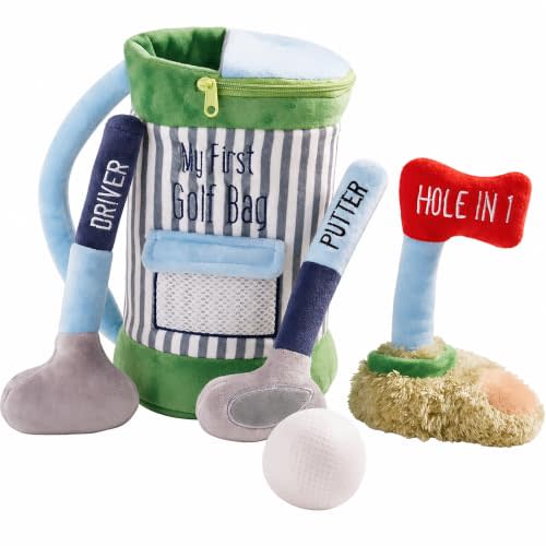 My Golf Bag Plush Set | Includes Plush Bag and Clubs, For Babies, Toddlers or Infants, Great Shower Gift