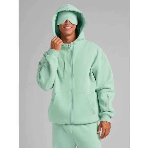 Airplane Mode Travel Zip Hoodie - Mega | Built-In Eye Mask for Sleep