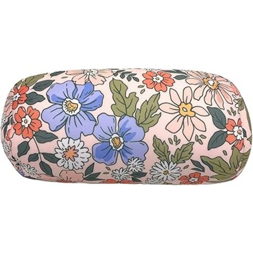 Bookishbunny Microbead Cylinder Bolster Roll Pillow 13" x 7" (PastelFlowers)