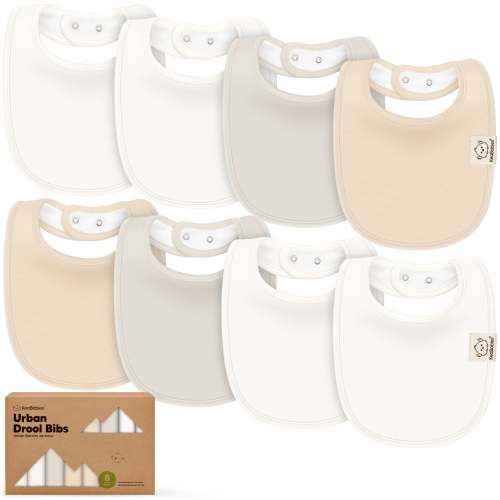 8-Pack Urban Drool Bibs (Pure)