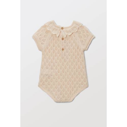 Barboteuse manches courtes en pointelle