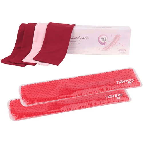 NEWGO Perineal Cold Packs, Postpartum Ice Packs with 4 Washable Sleeves, Hot or Cold Relief