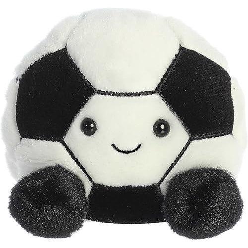 Aurora® Adorable Palm Pals™ Striker Soccerball™ Stuffed Animal - Black 5 Inches