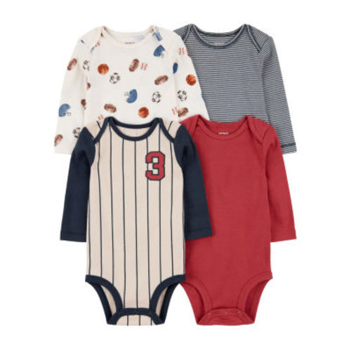Carter's Baby Boys 4-pc. Long Sleeve Bodysuit