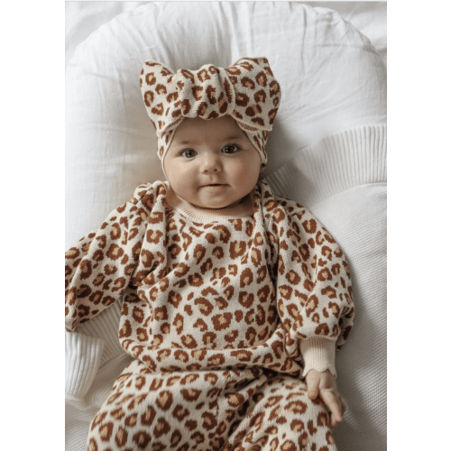 Leopard Knit Set - Long Sleeve