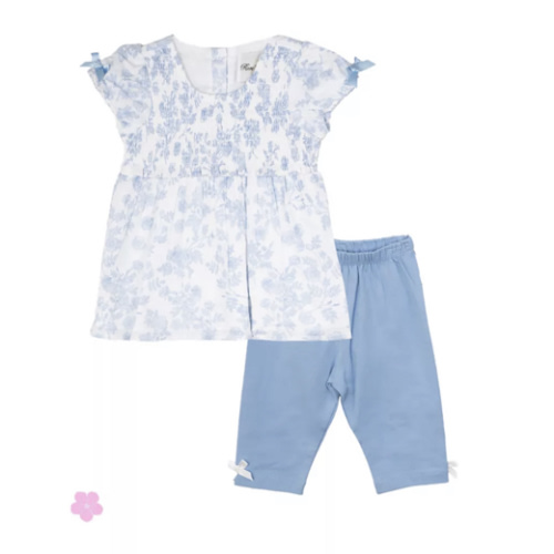 Rare Editions Baby Girls Printed Cotton Voile Smocked Set | Belk