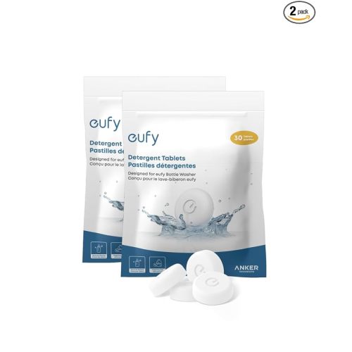 eufy Baby Bottle Washer, Detergent Tablets, 60 Count (2-Pack)
