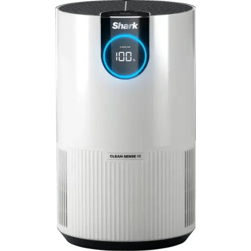 Shark - Clean Sense Air Purifier 500, Clean Sense IQ, NanoSeal True HEPA, 500 sq. ft., Filters 99.9% of allergens, Pro Odor Lock - White