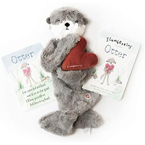 Slumberkins Snuggler & Board Book | Supports Family Bonding | Social Emotional Learning Tools for Ages 0+ (Otter)