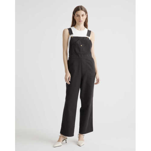 Organic Stretch Cotton Twill Relaxed Overalls