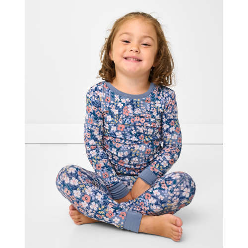 Petite Petals Two-Piece Pajama Set | Little Sleepies