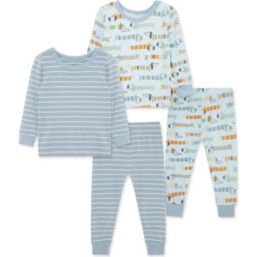 Little Me Puppy Print PJ Set