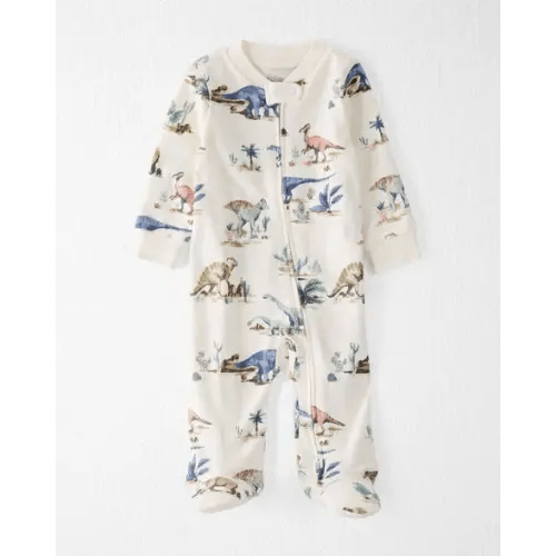Baby Dinosaur Print Organic Cotton Sleep & Play Pajamas - Little Planet | Carter's