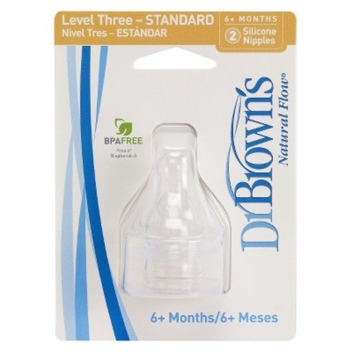 Dr. Brown's Standard Nipples Level 3 (2pk)