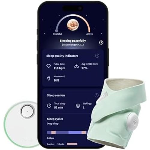 Owlet Dream Sock Smart Baby Monitor, Better Sleep for Baby & You