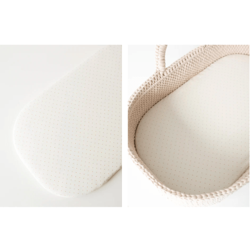 100% Cotton Fitted Sheets for Anzy Home Moses Baskets