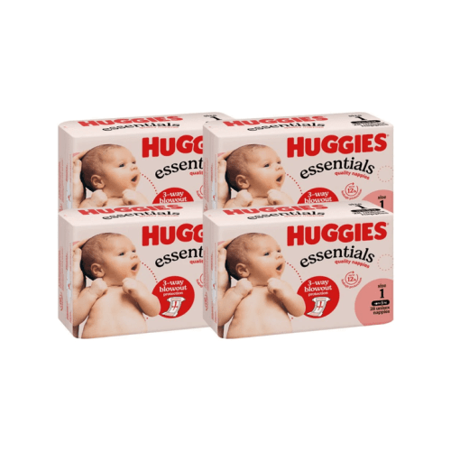 Huggies Essentials Nappies Newborn 112 Pack