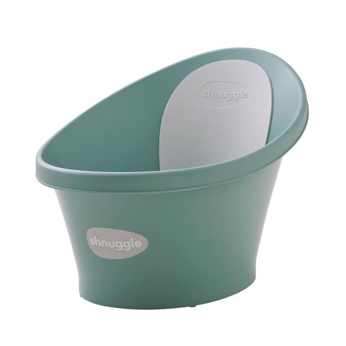 Newborn Baby Bath | Built in Support Bump and Soft Backrest | Suitable from Newborn | Bath Seat Support Includes Plug | Eucalyptus Green