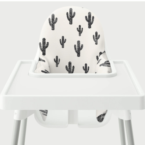 Highchair Cushion Cover - Black Cactus – Yeah Baby Goods