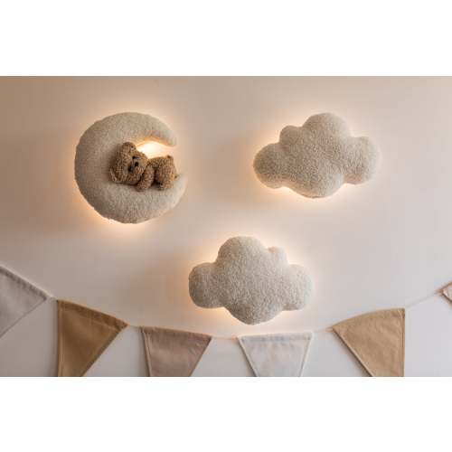 Wall soft light set boucle bear nursery decor