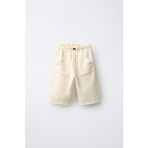 PLUSH BAGGY PANTS - Light ecru | ZARA United States